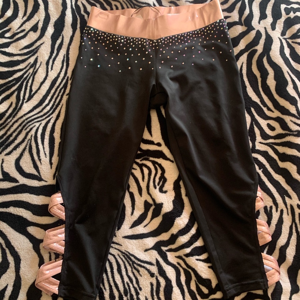 Rebel athletic roya rose gold capris